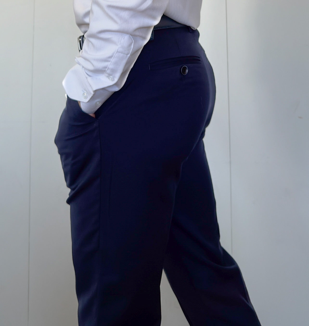 Pantalon Chino Slim – Bleu Marine