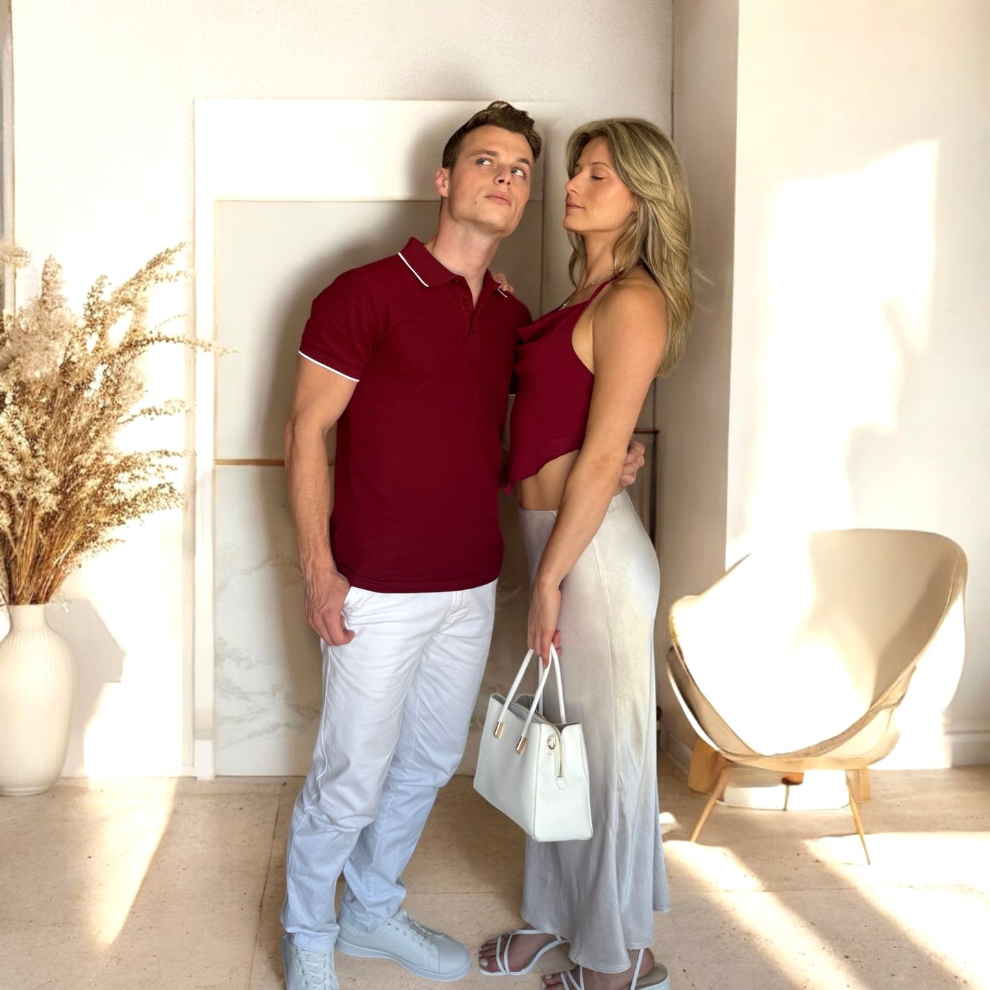 Le Couple Bordeaux & Beige