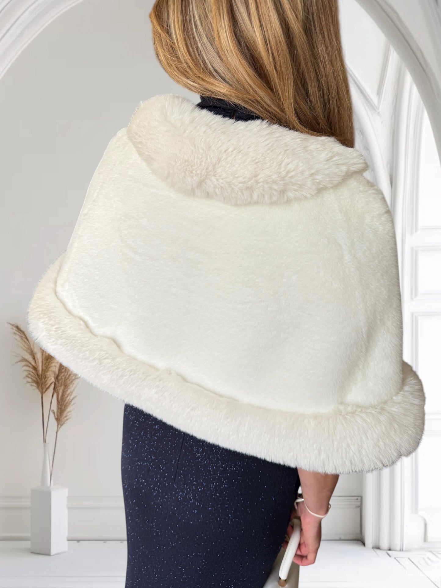 Boléro Poncho Blanc