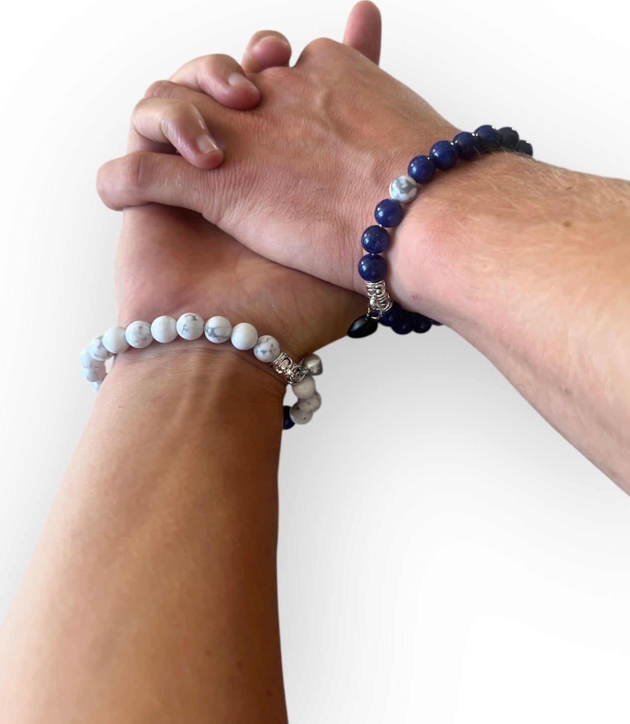 Bracelet de Couple avec Coeur Aimanté