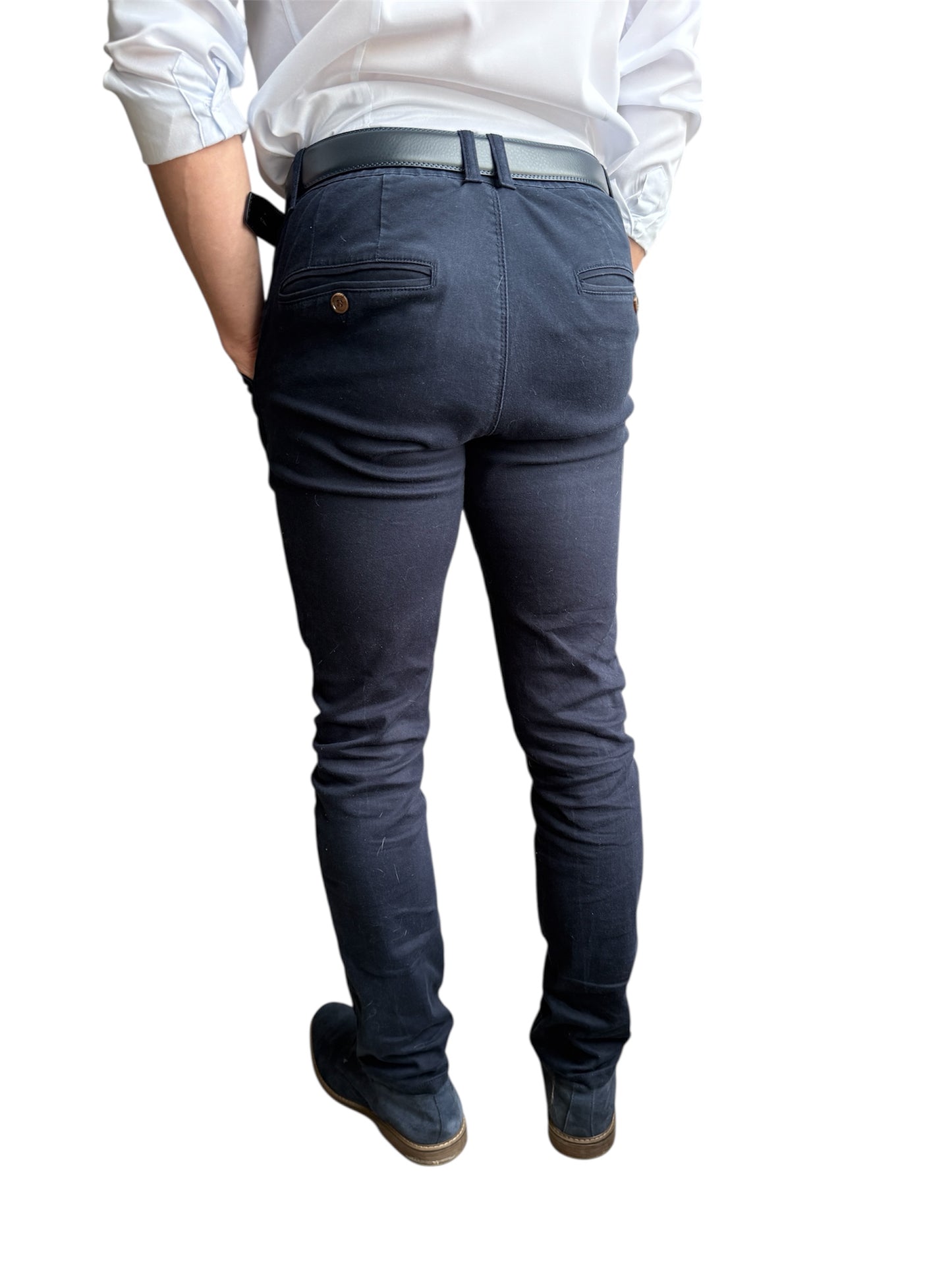 Pantalon Chino Slim – Bleu Marine