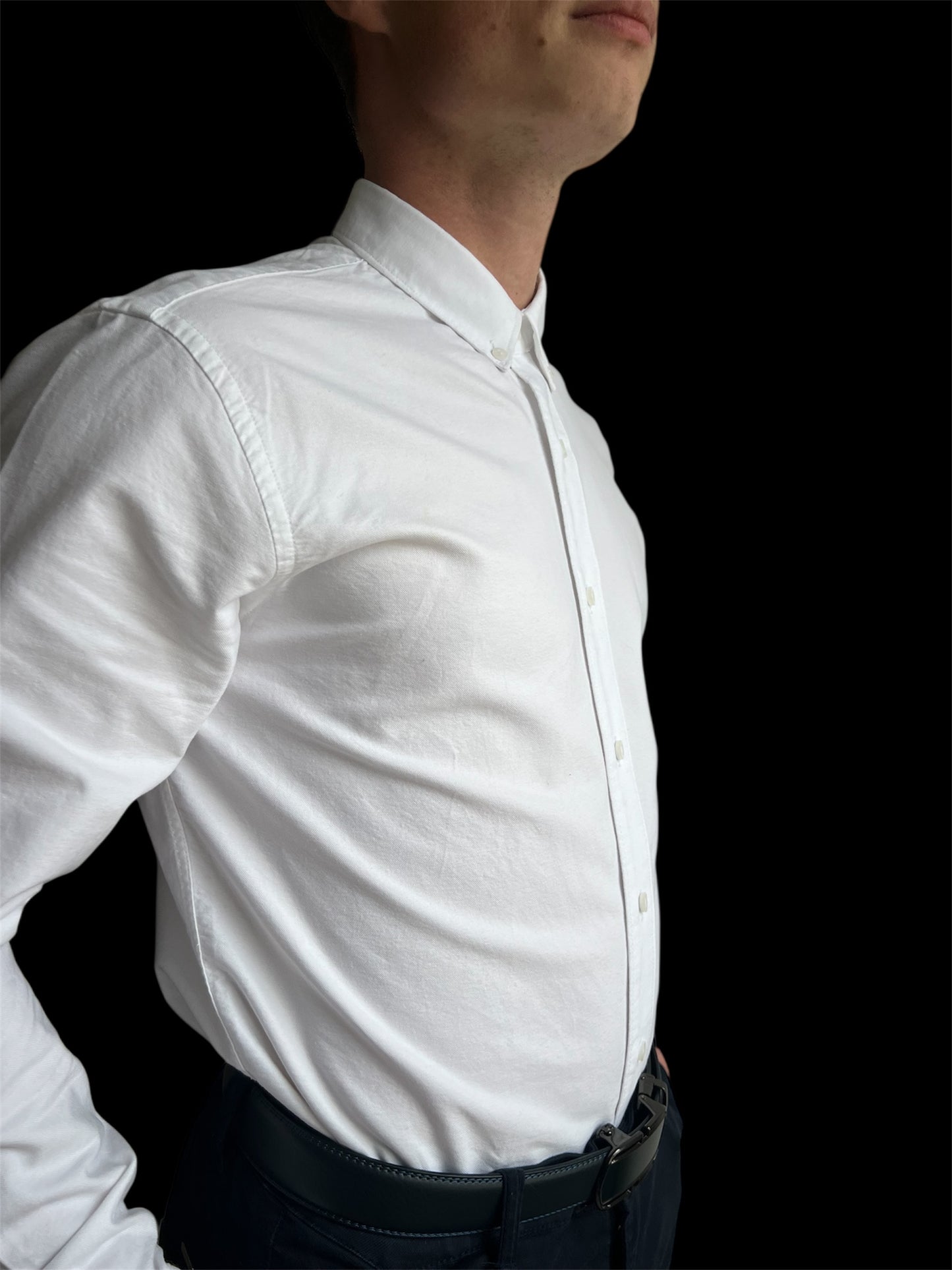 Chemise Col Coton Oxford – Blanc