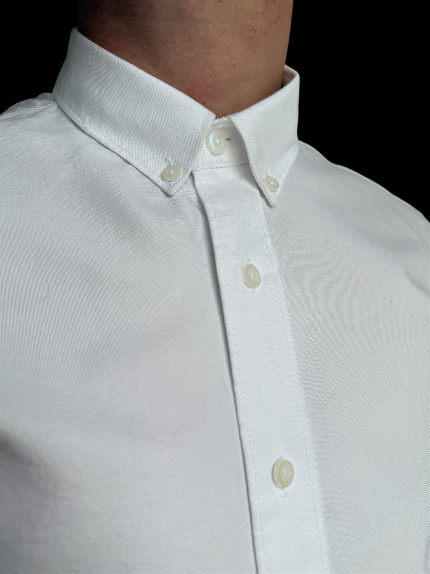 Chemise Col Coton Oxford – Blanc