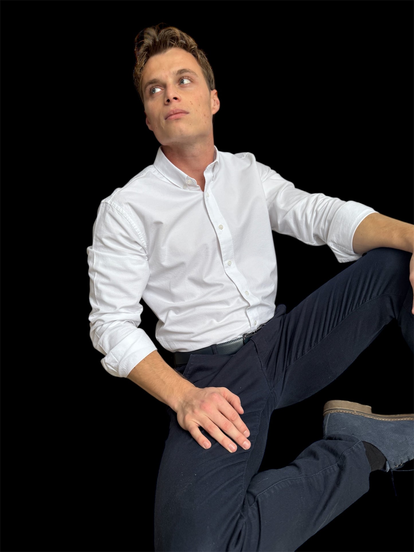 Chemise Col Coton Oxford – Blanc