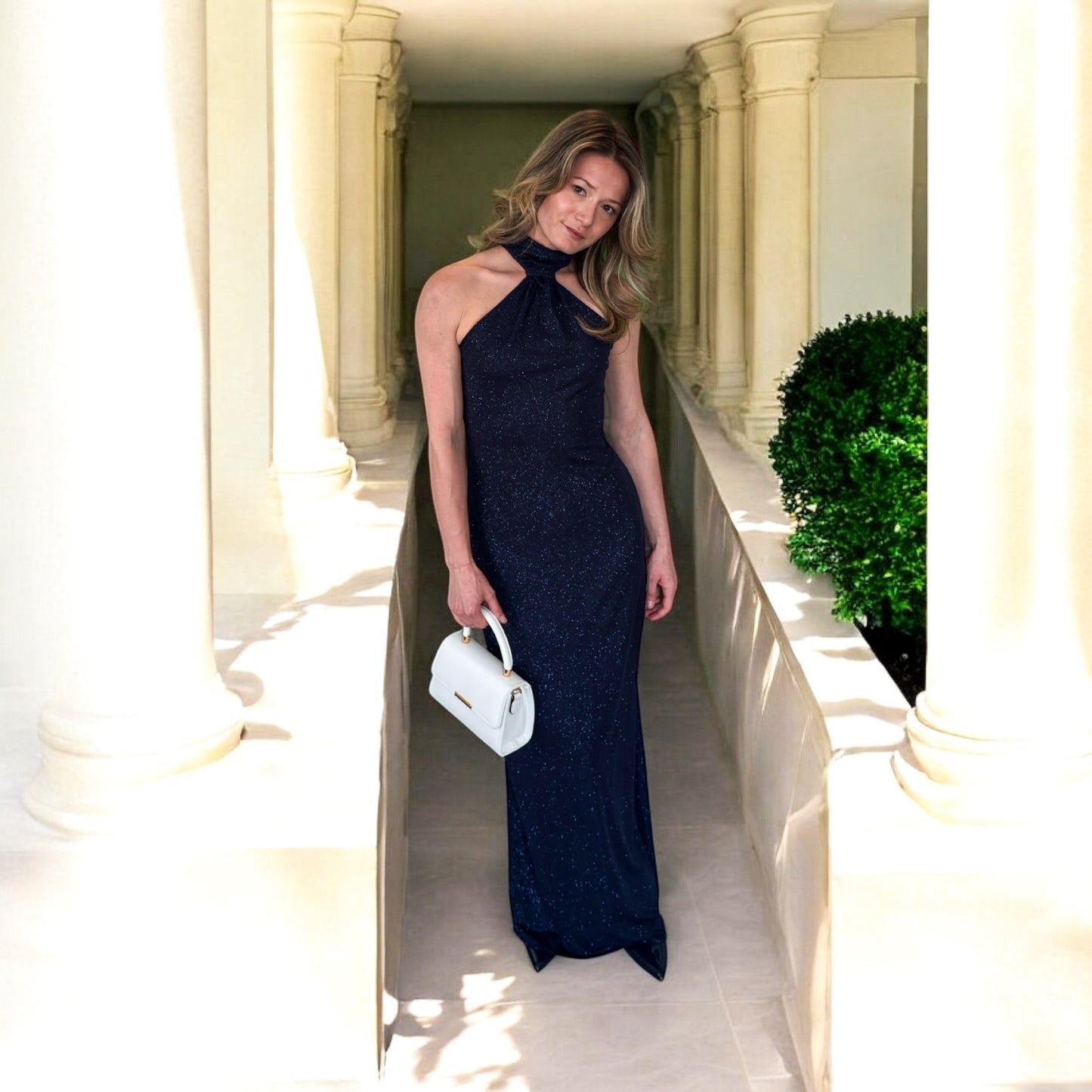 Robe Longue Bleu Marine