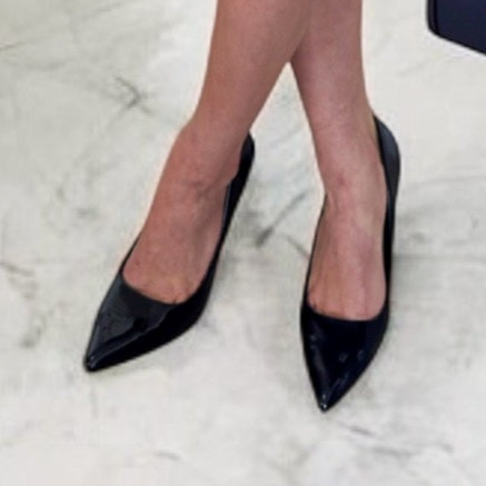 Escarpins Vernis à Talons – Bleu Marine