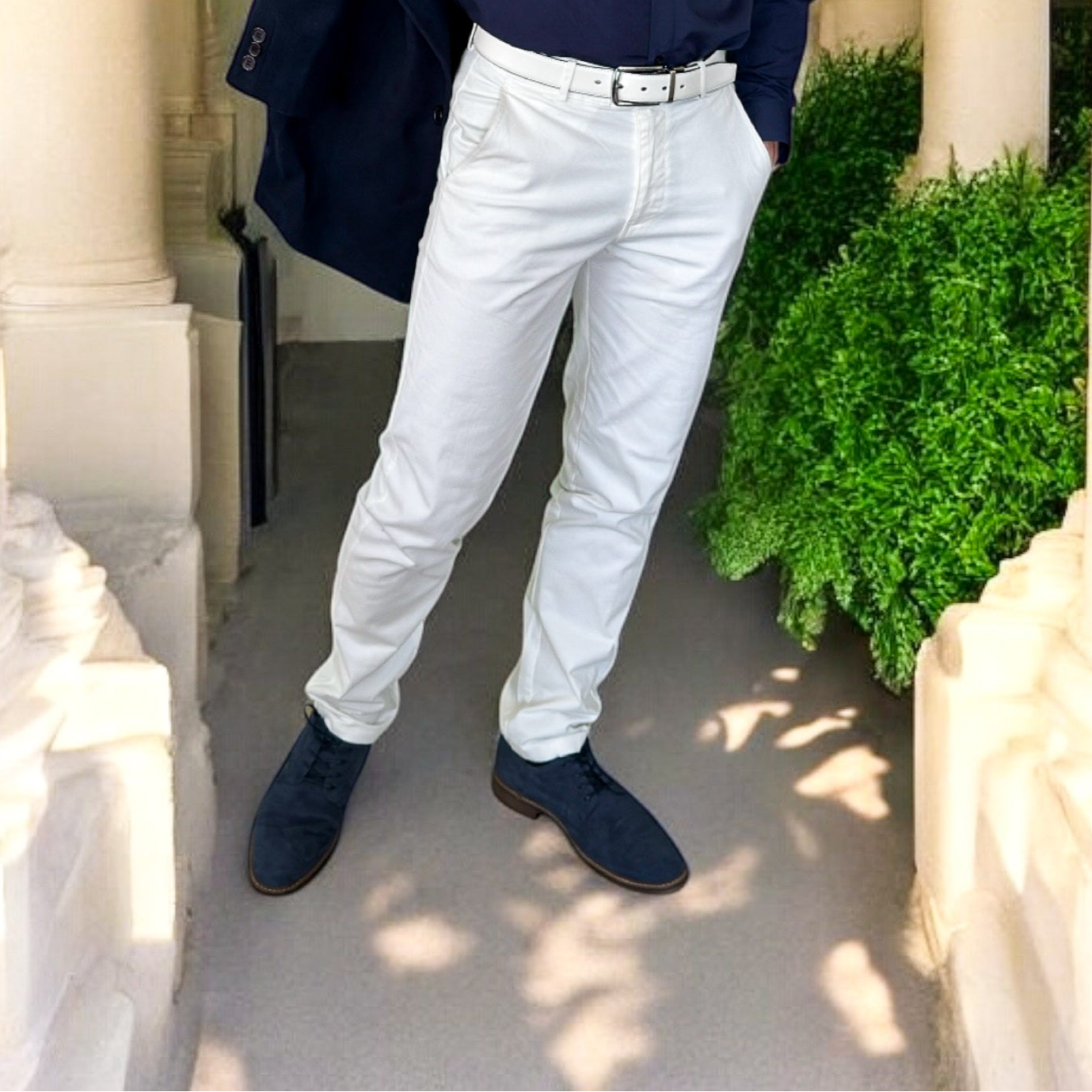 Chino Stretch Blanc
