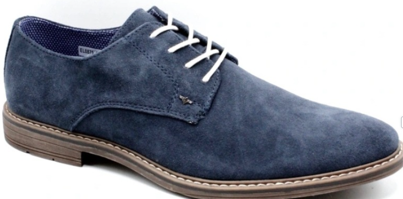 Chaussure Bleu tige Cuir