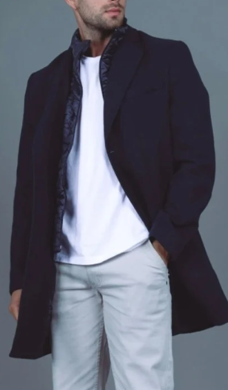 Manteau Bleu Marine