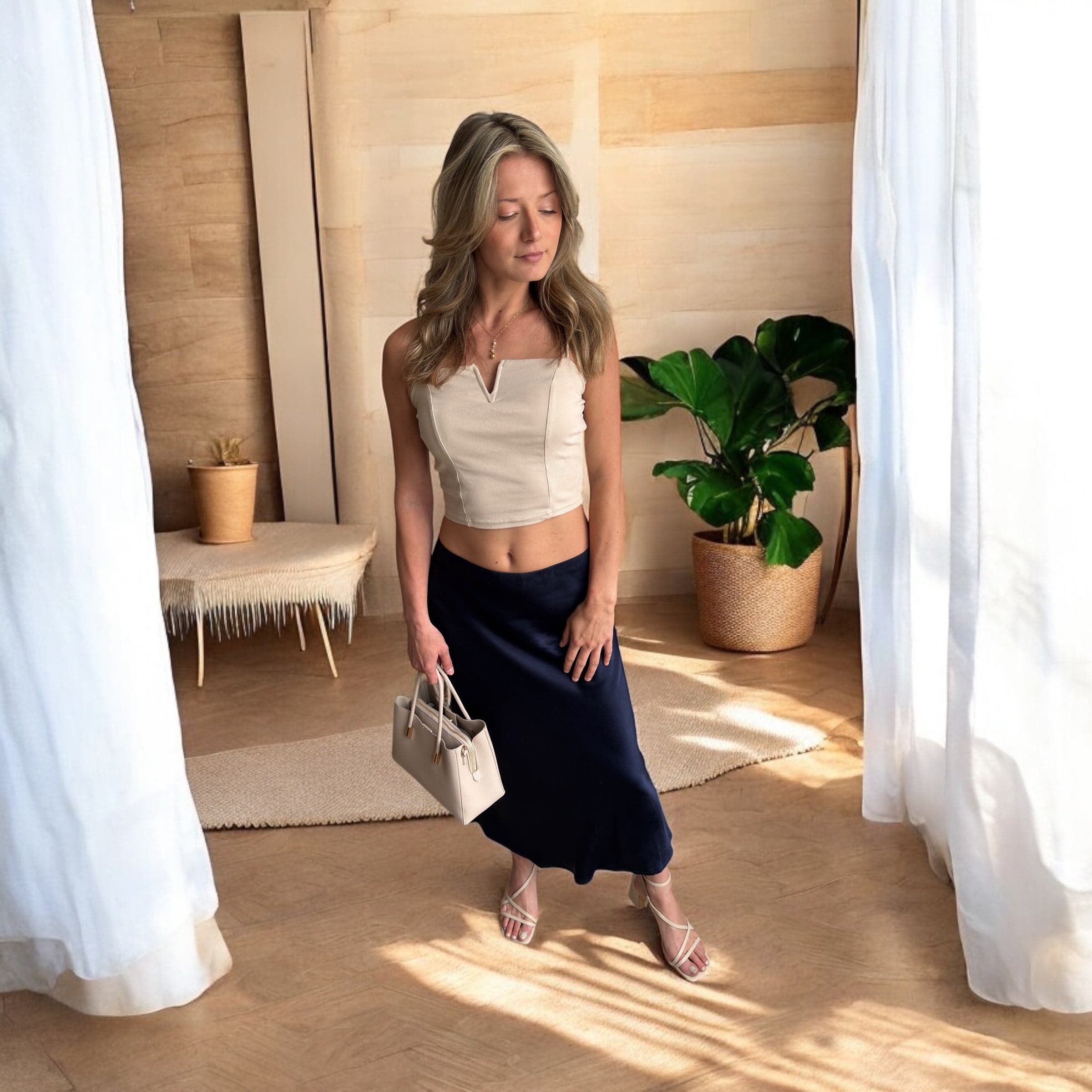 Top à bretelles avec col en V - miniature 5