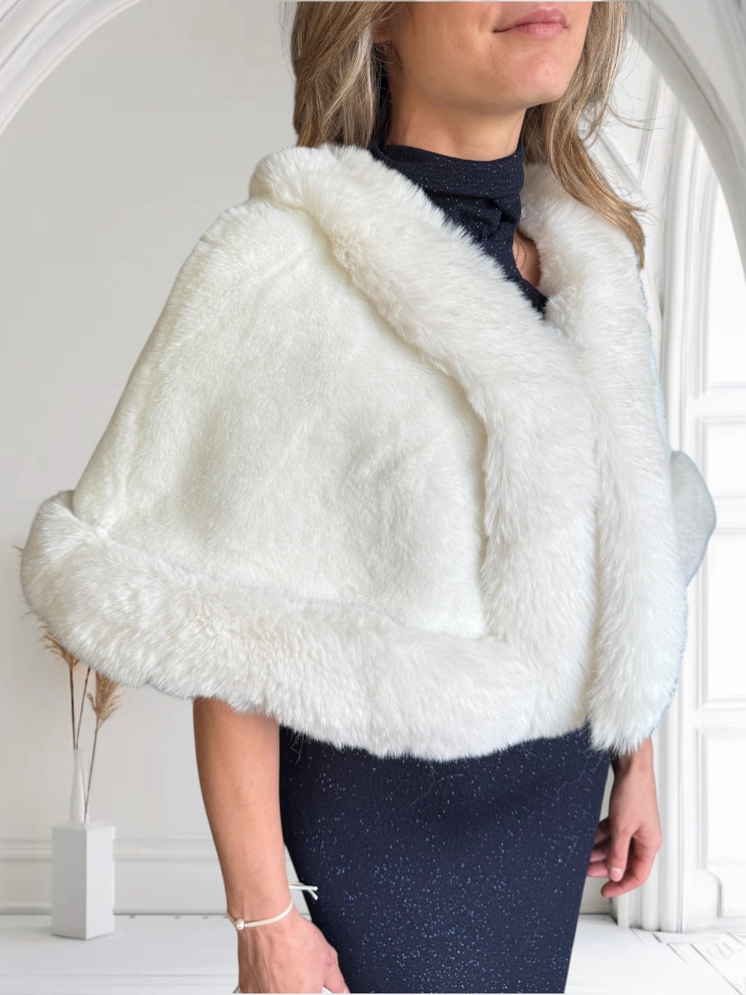 Boléro Poncho Blanc - miniature 2