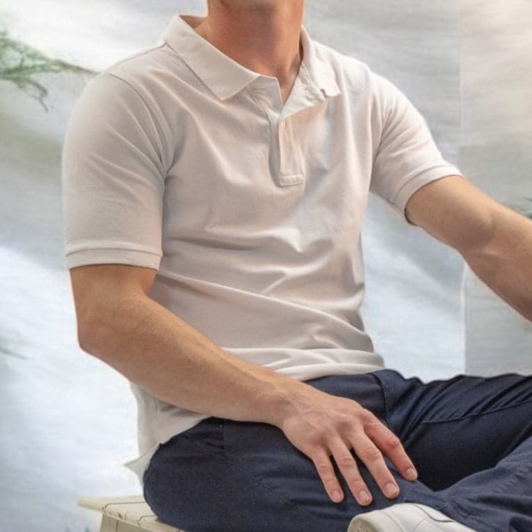 Polo Coton Piqué – Blanc - 100% coton