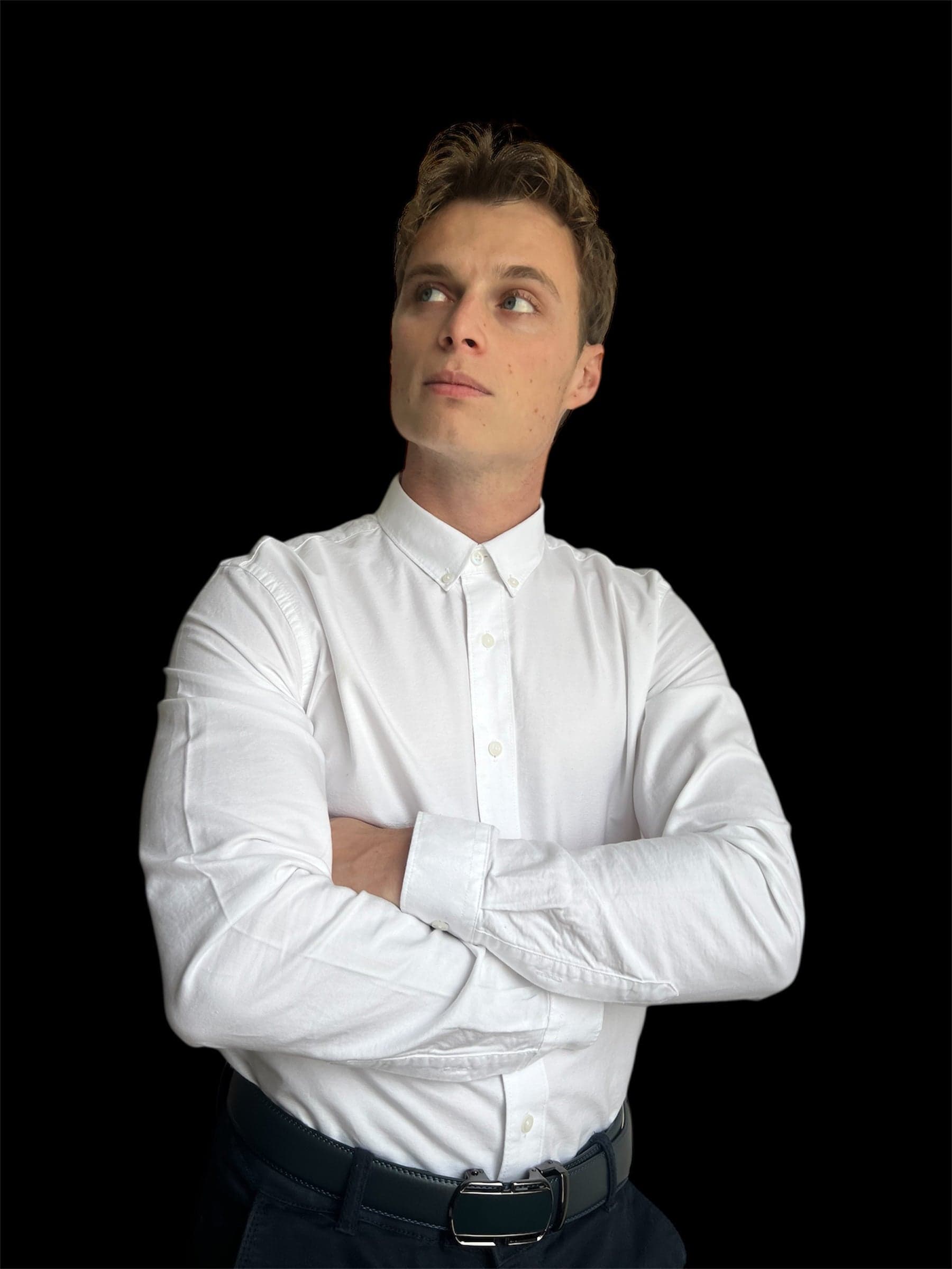 Chemise Col Oxford Blanc