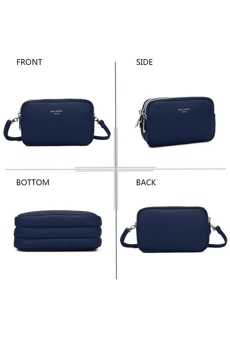 Pochette Bandoulière Bleu Foncé - miniature 3