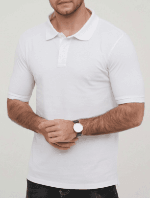 Polo Coton Piqué – Blanc - 100% coton - miniature 2