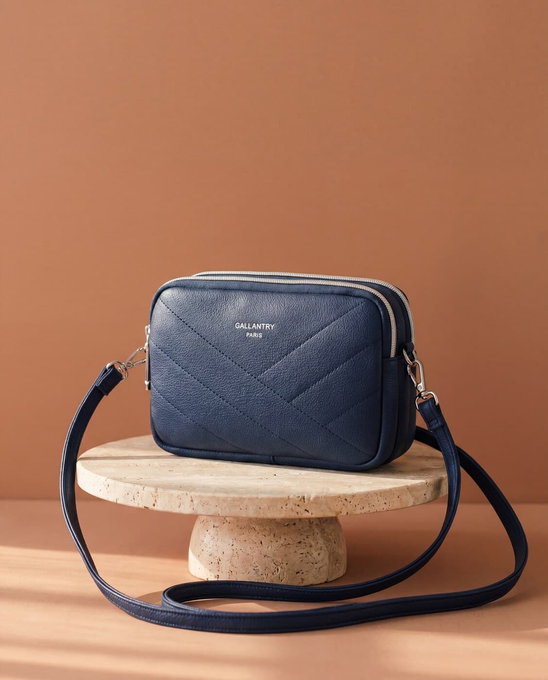 Pochette Bandoulière Bleu Foncé