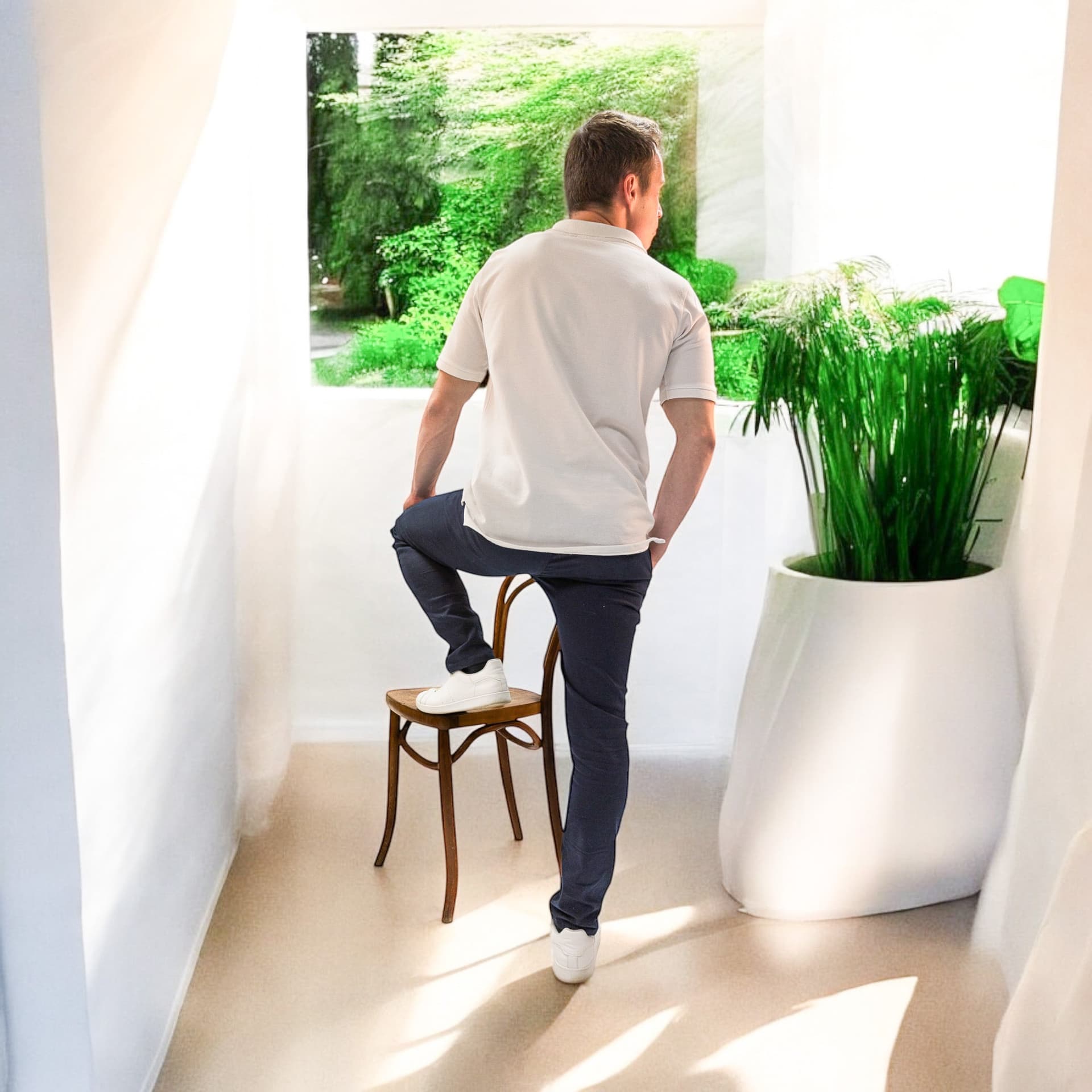 Les accords du chino bleu & sa chemise blanche - miniature 5