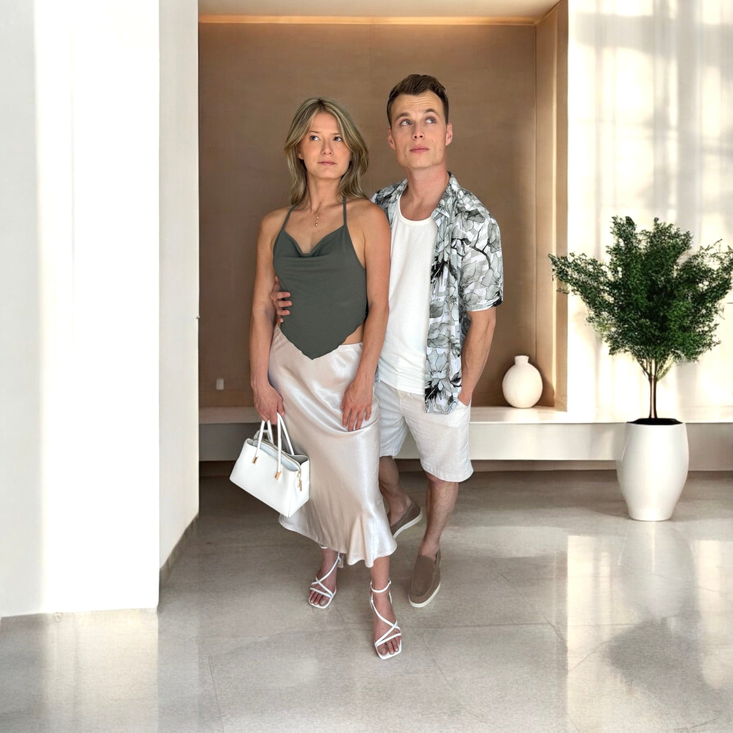 Le Couple Kaki & Beige Été - miniature 3