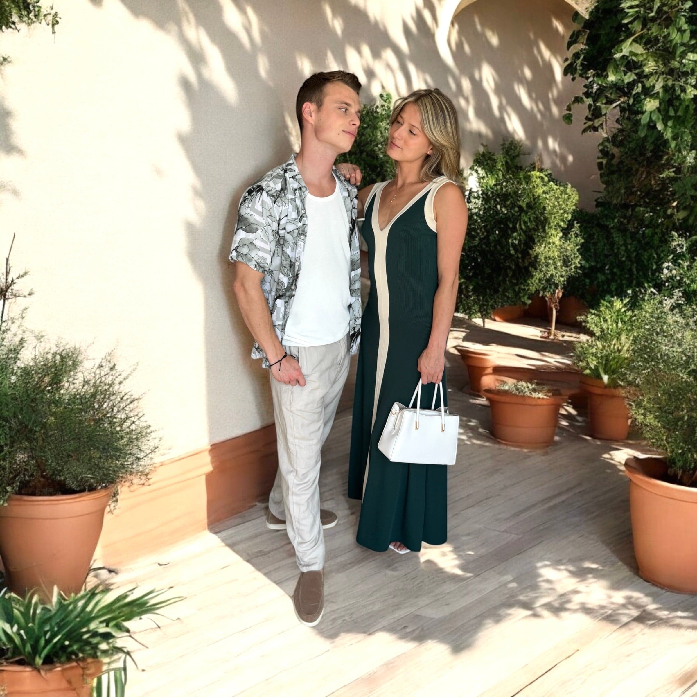 Le Couple vert Robe longue & Lin - miniature 8