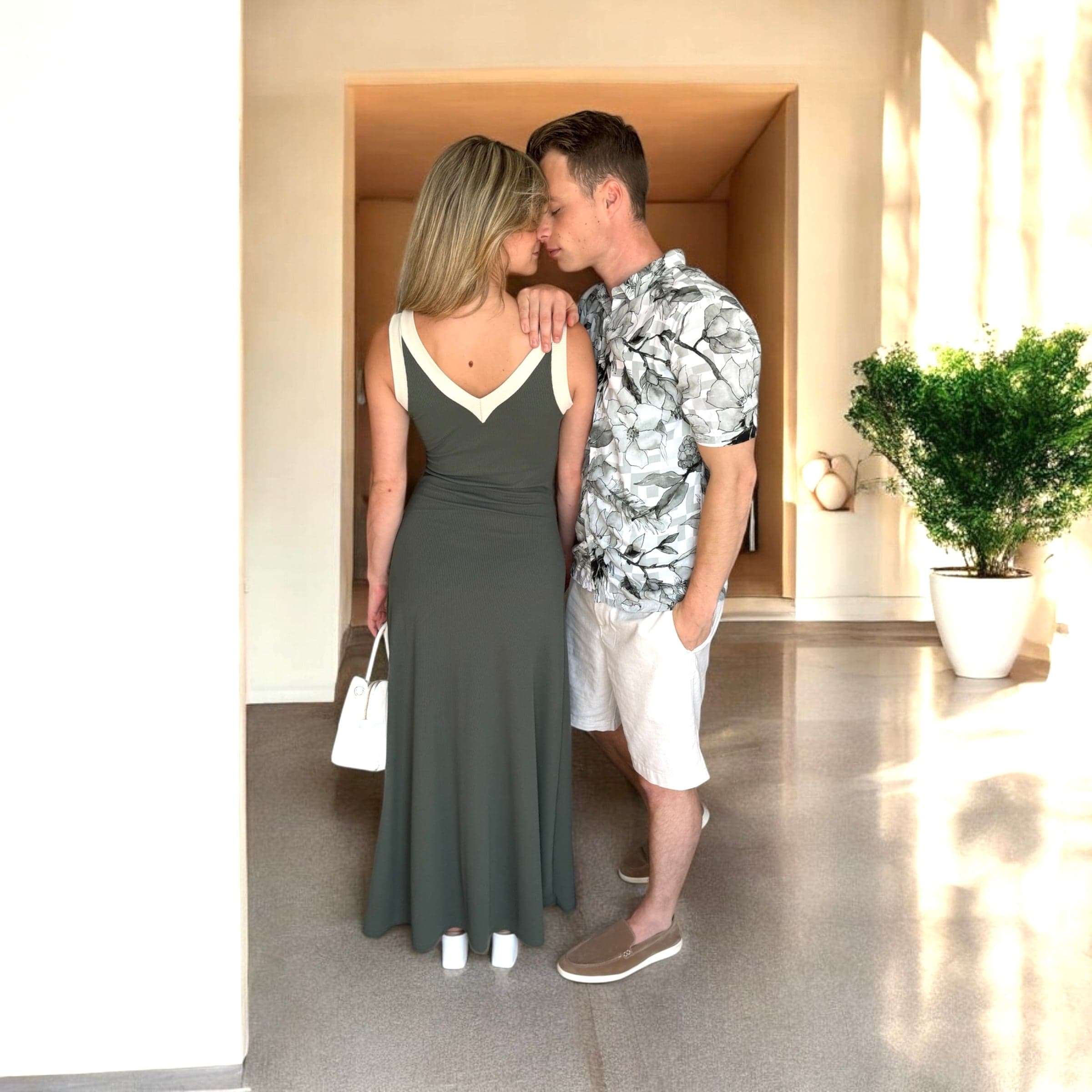 Le Couple vert Robe longue & Lin - miniature 7