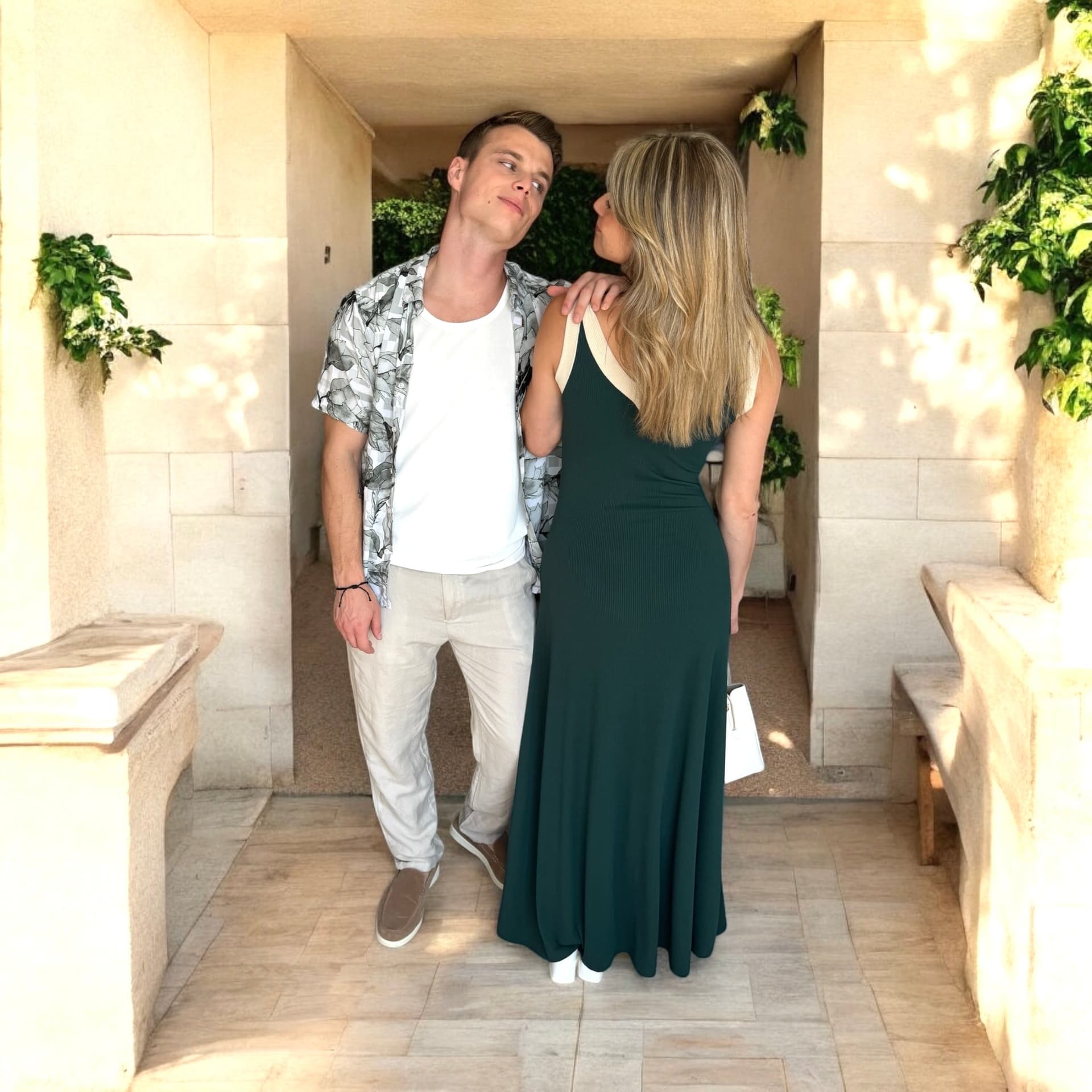 Le Couple vert Robe longue & Lin - miniature 4