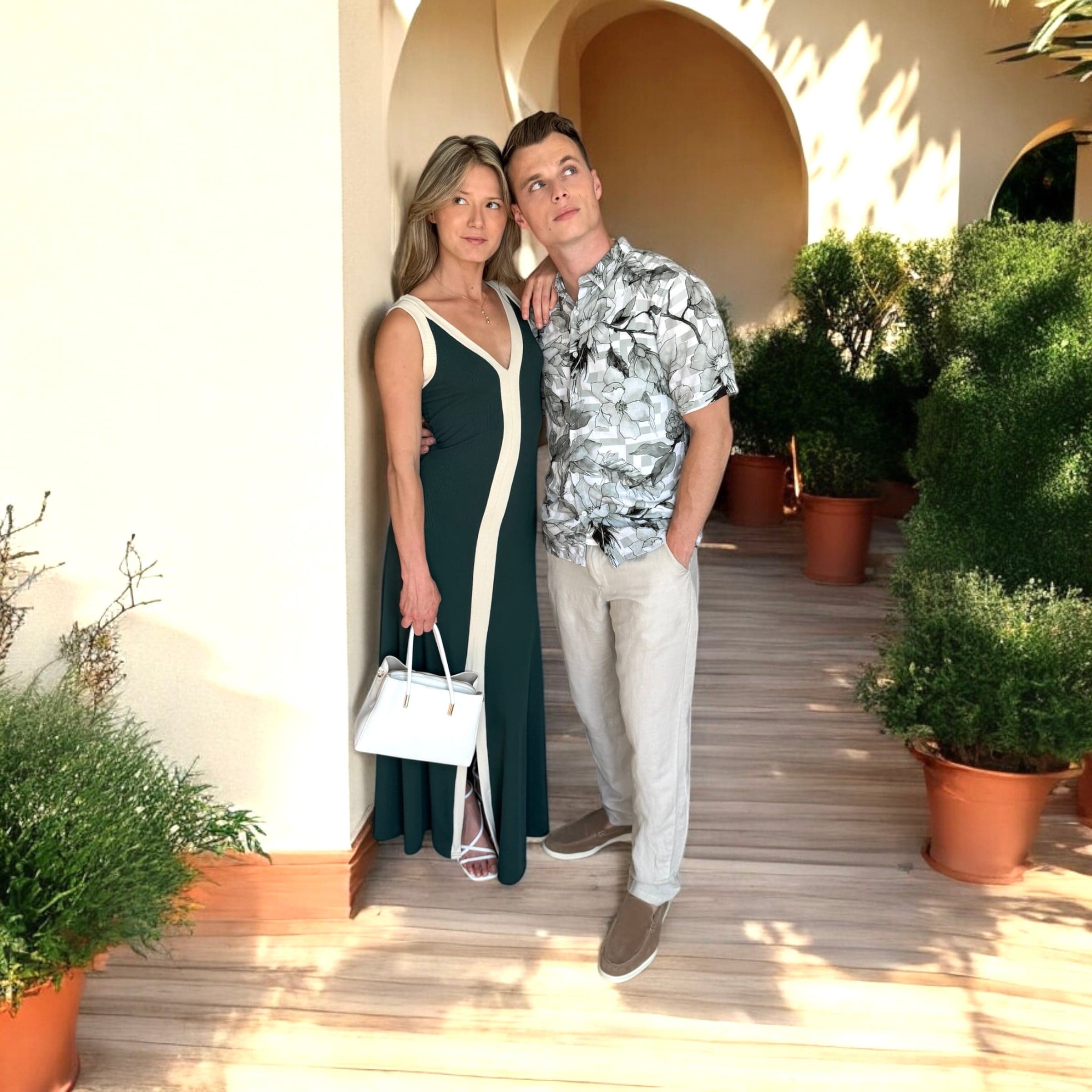 Le Couple vert Robe longue & Lin - miniature 6