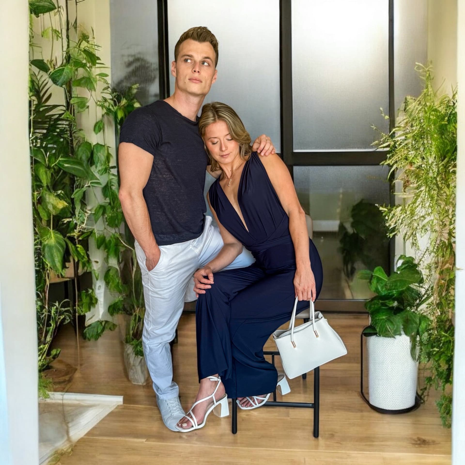 Le Couple Infinity Bleu Marine & Lin - miniature 7