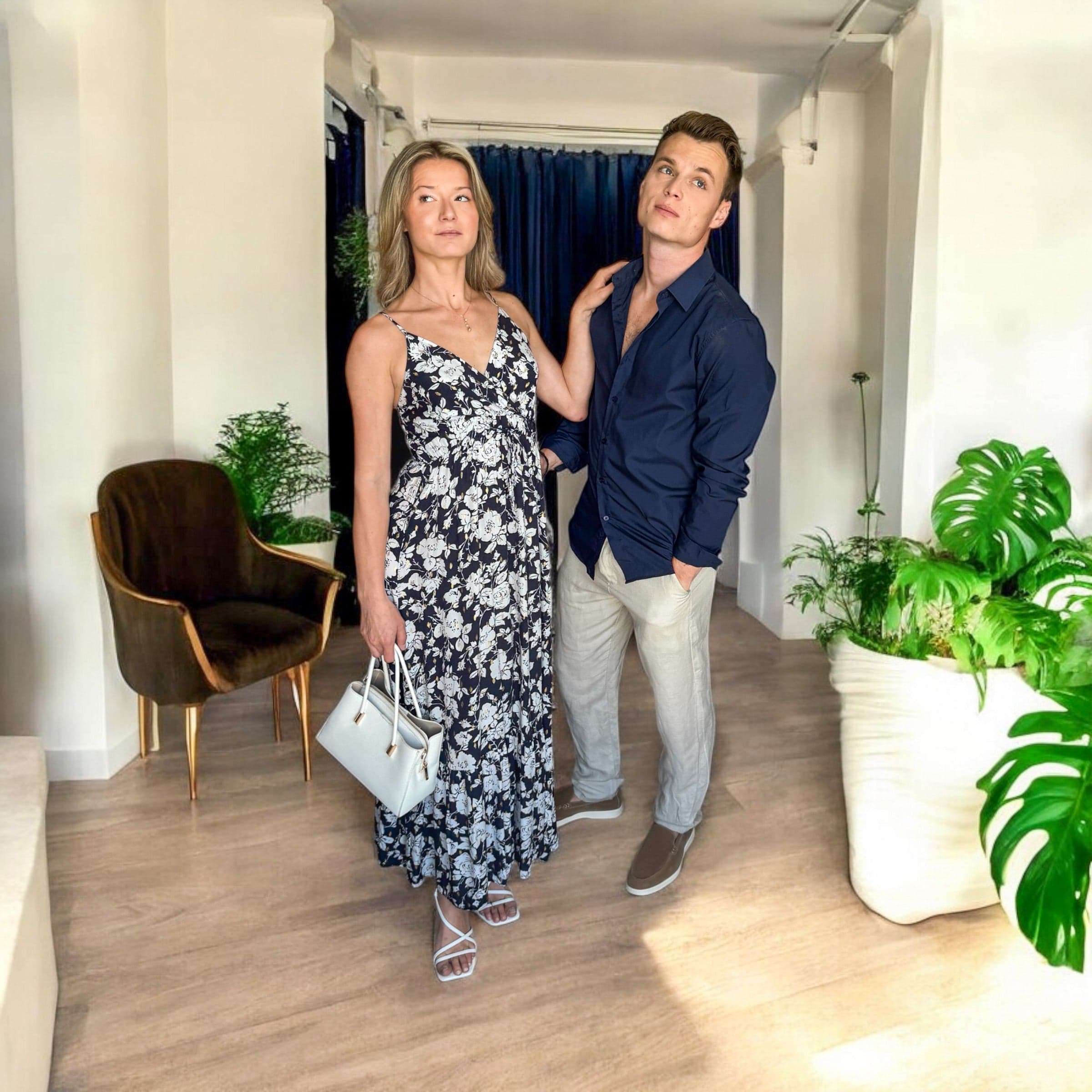 Le Couple Fleuri Marine - miniature 3