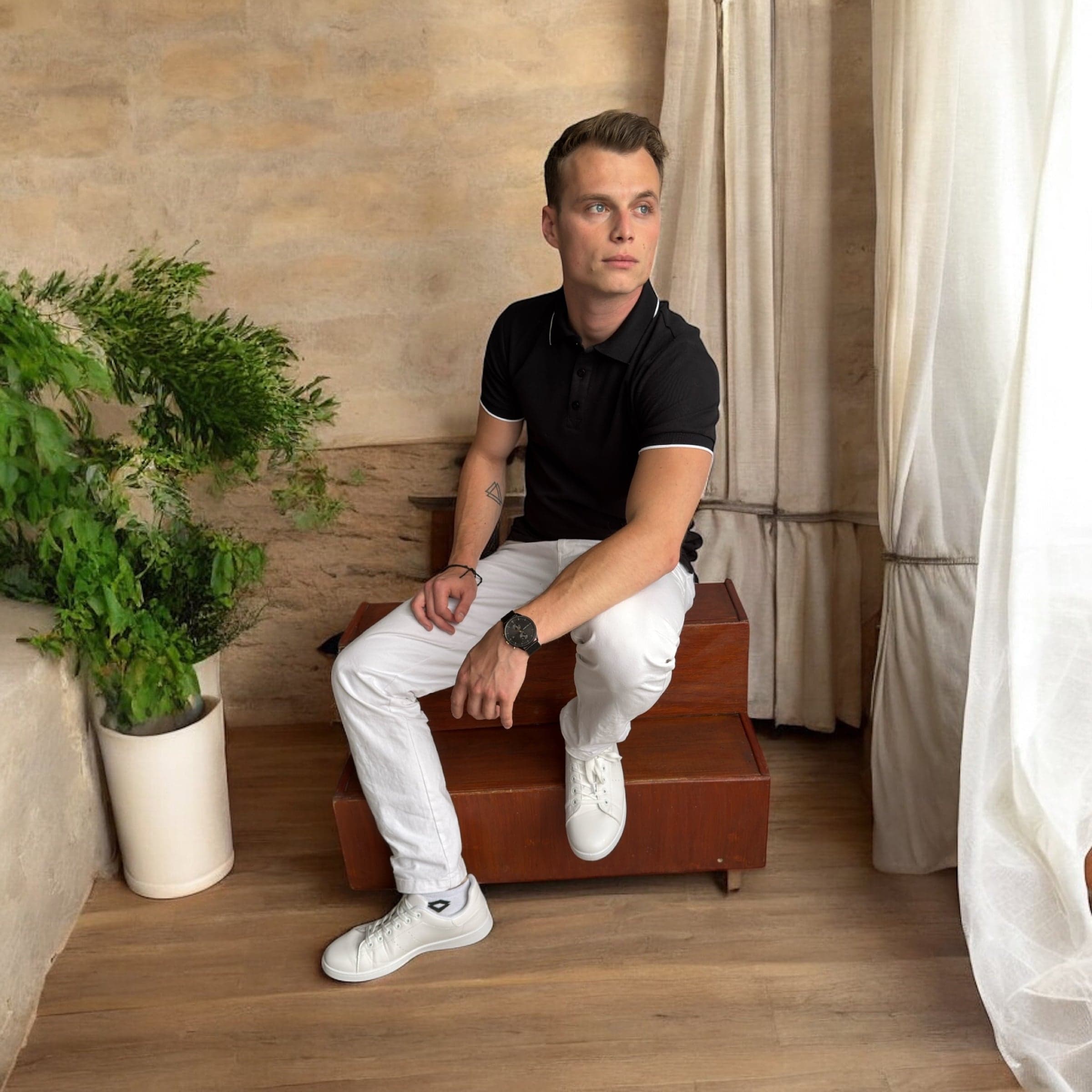 Les accords du polo noir et bordeaux - miniature 5