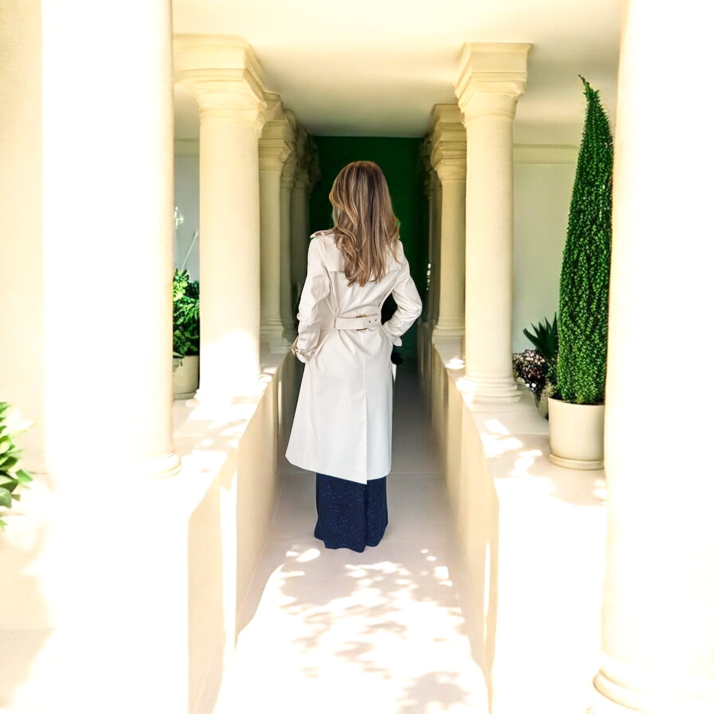 Les accords de la robe bleu & son trench - miniature 9