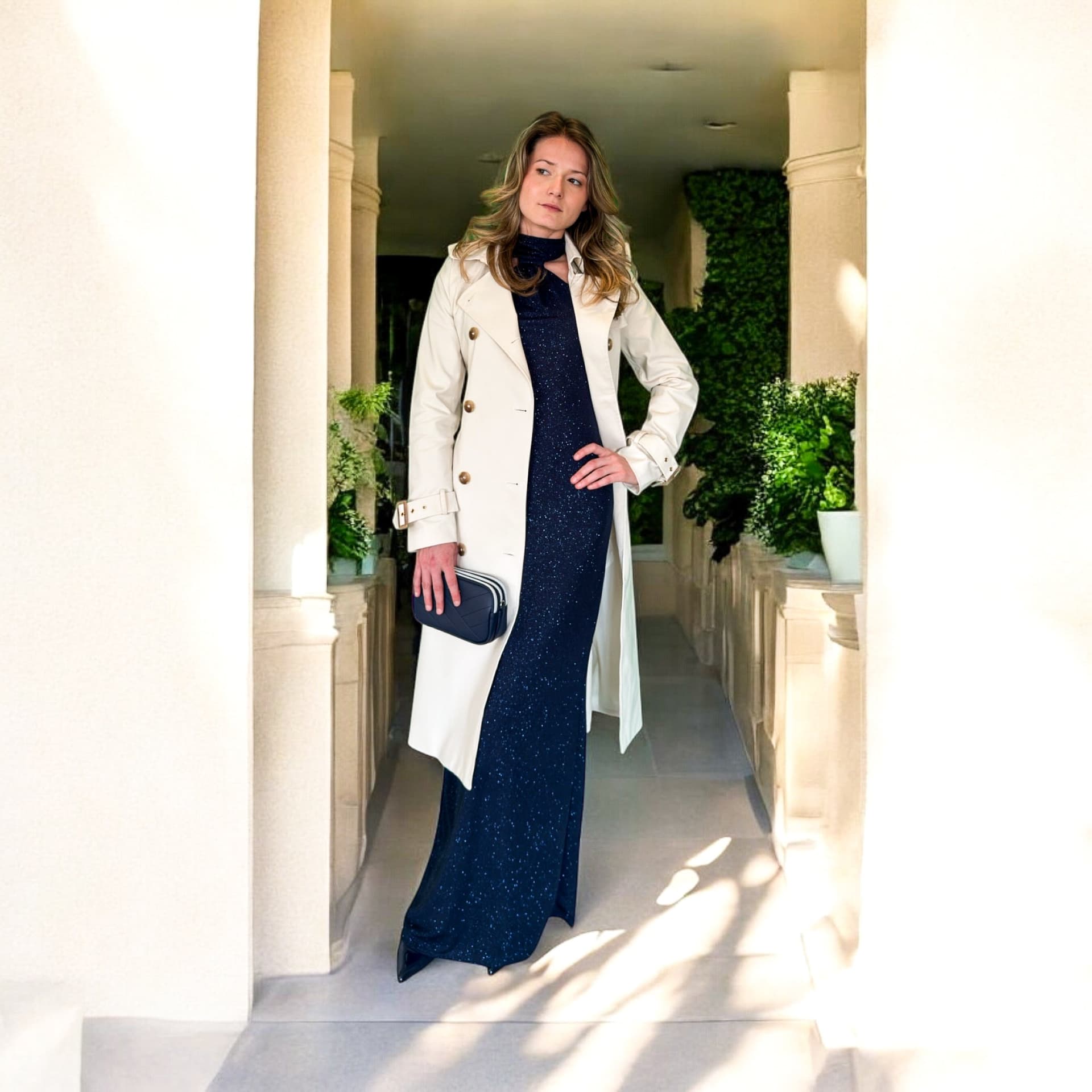 Les accords de la robe bleue & son trench - miniature 11
