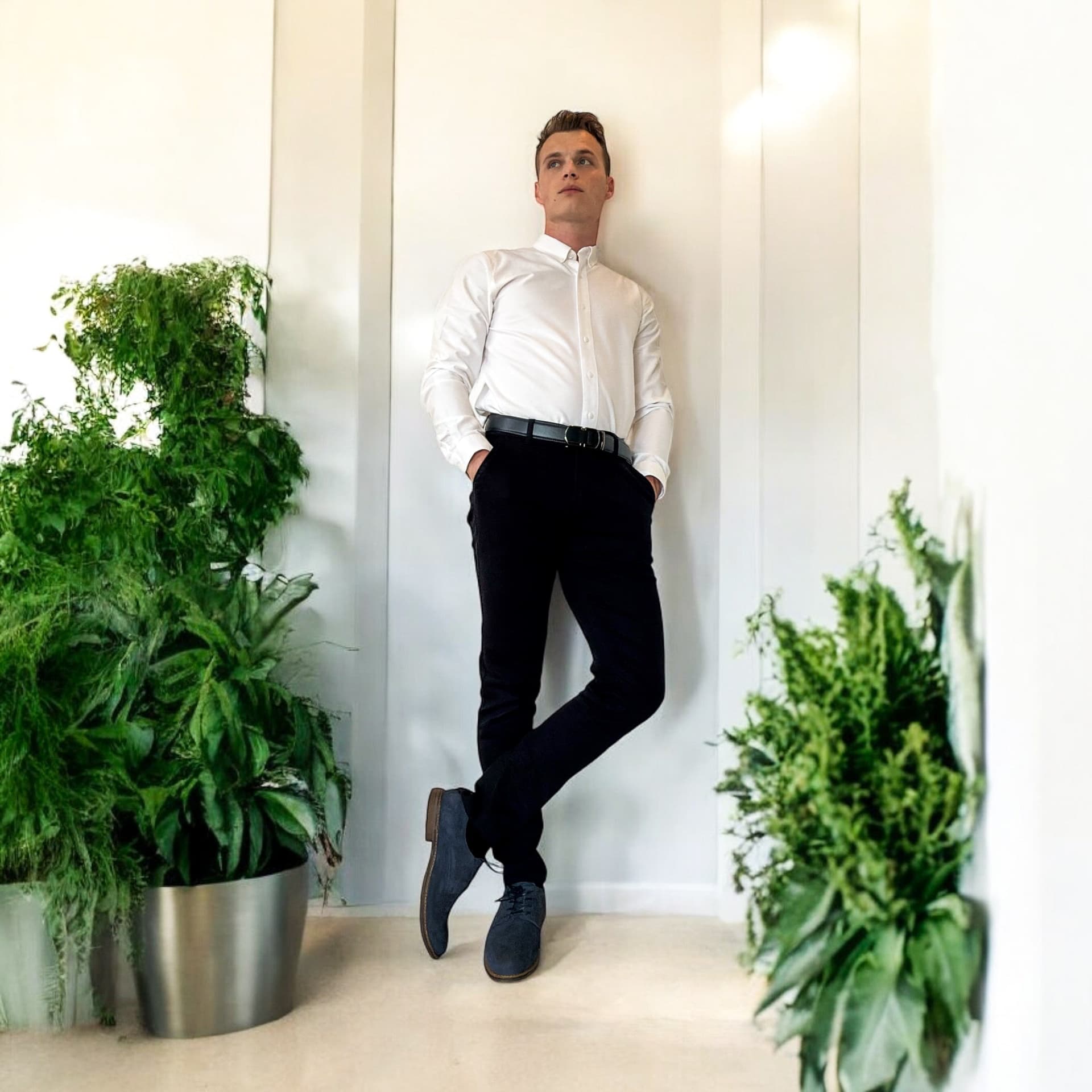 Les accords du chino bleu & sa chemise blanche - miniature 7