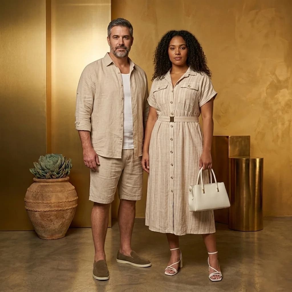 Le Couple Lin Naturel - 1