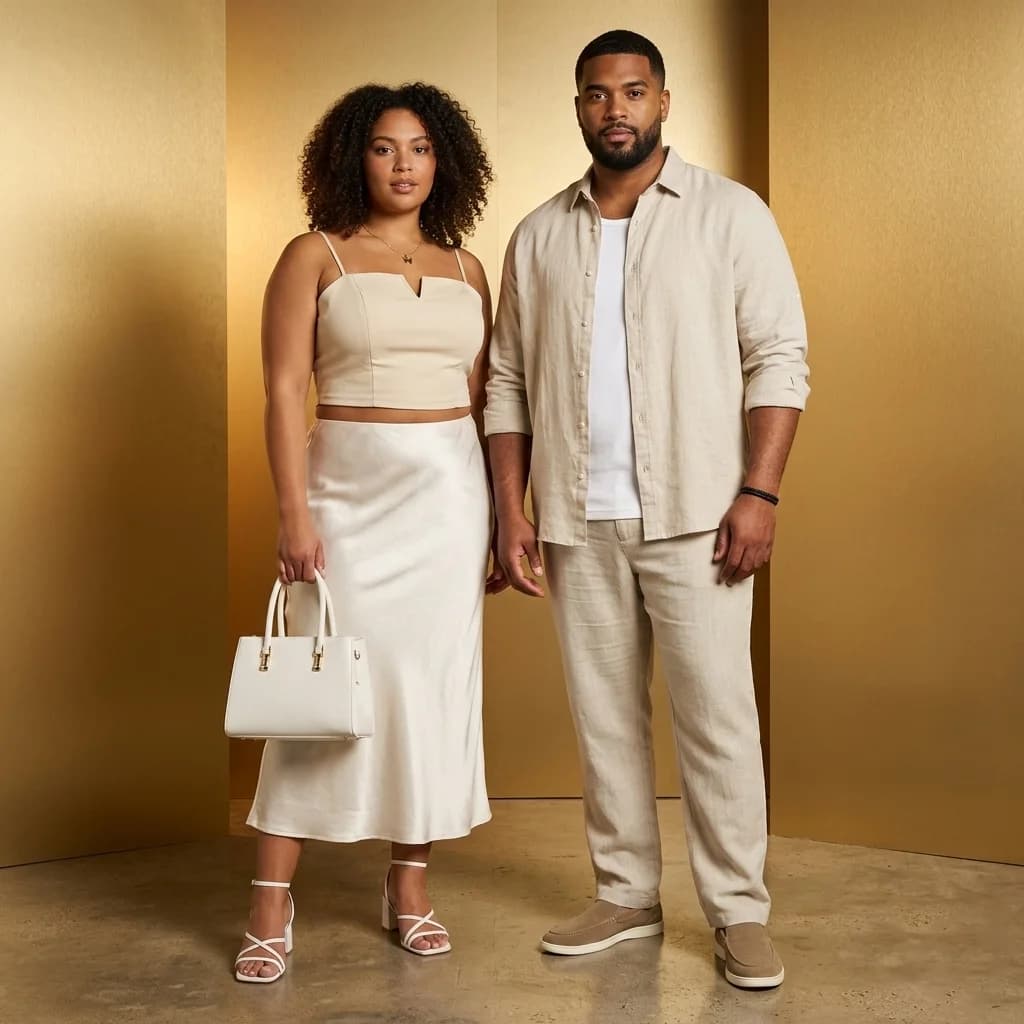 Le Couple Lin Beige - 1