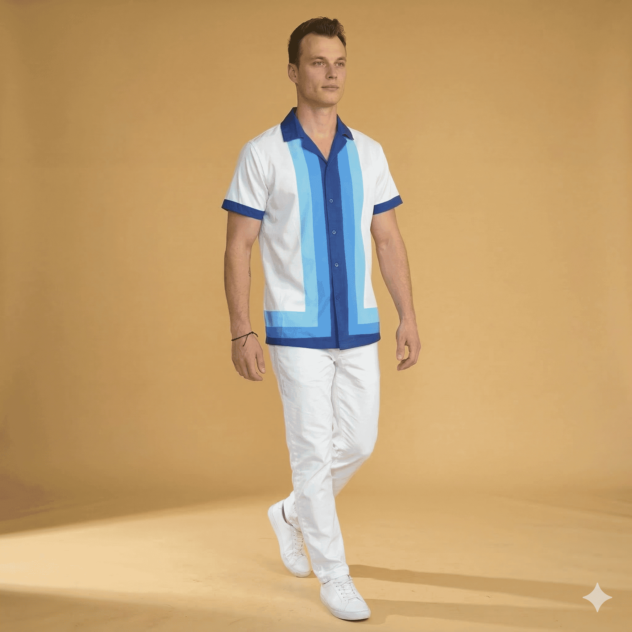 Chemise manche courte dégradé