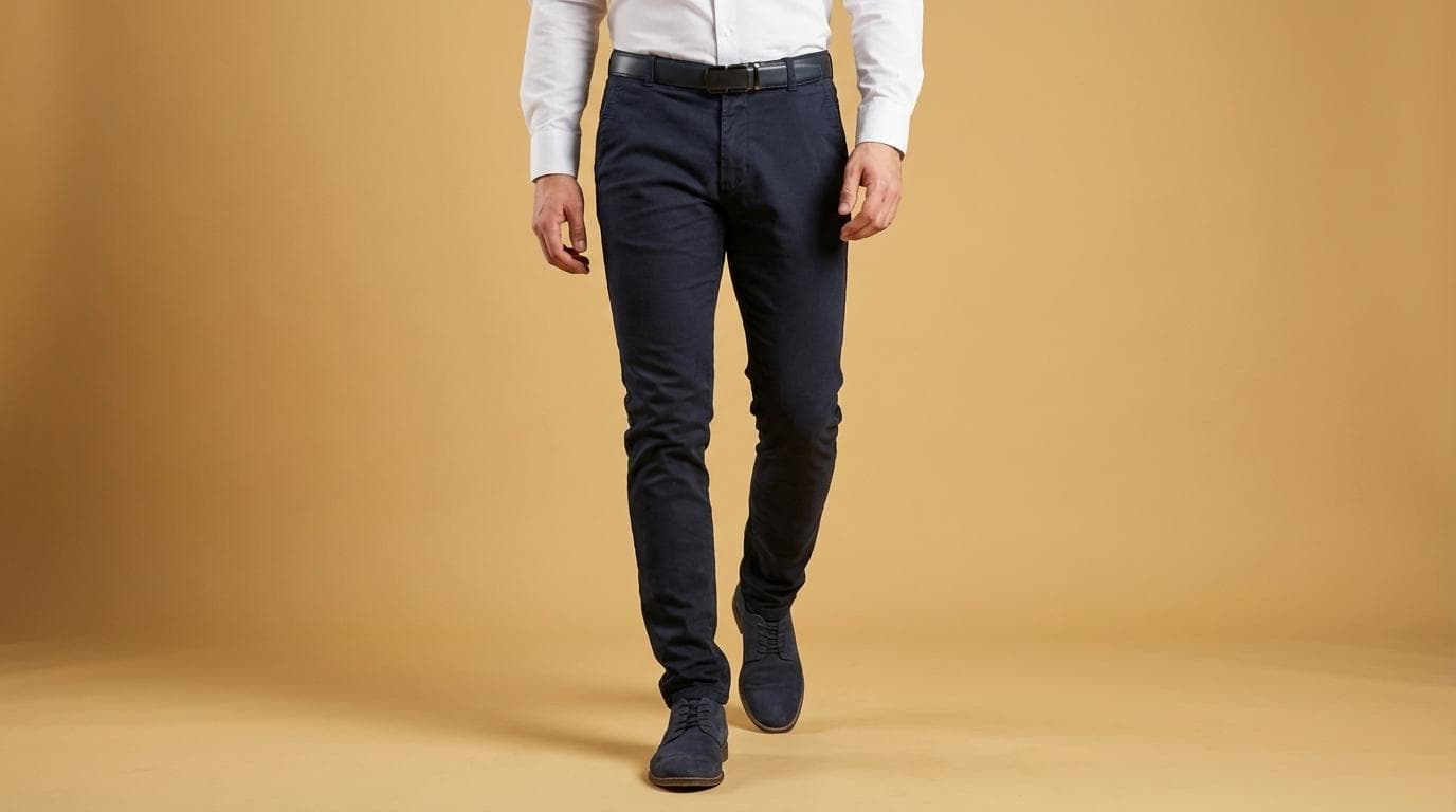 Pantalon Chino Slim – Bleu Marine