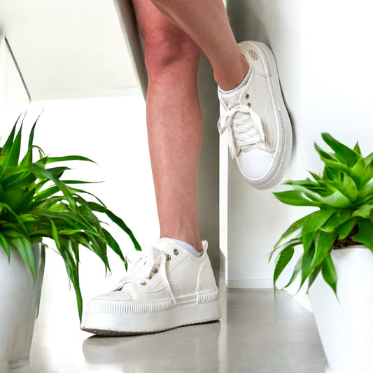 Baskets en Toile – Blanc