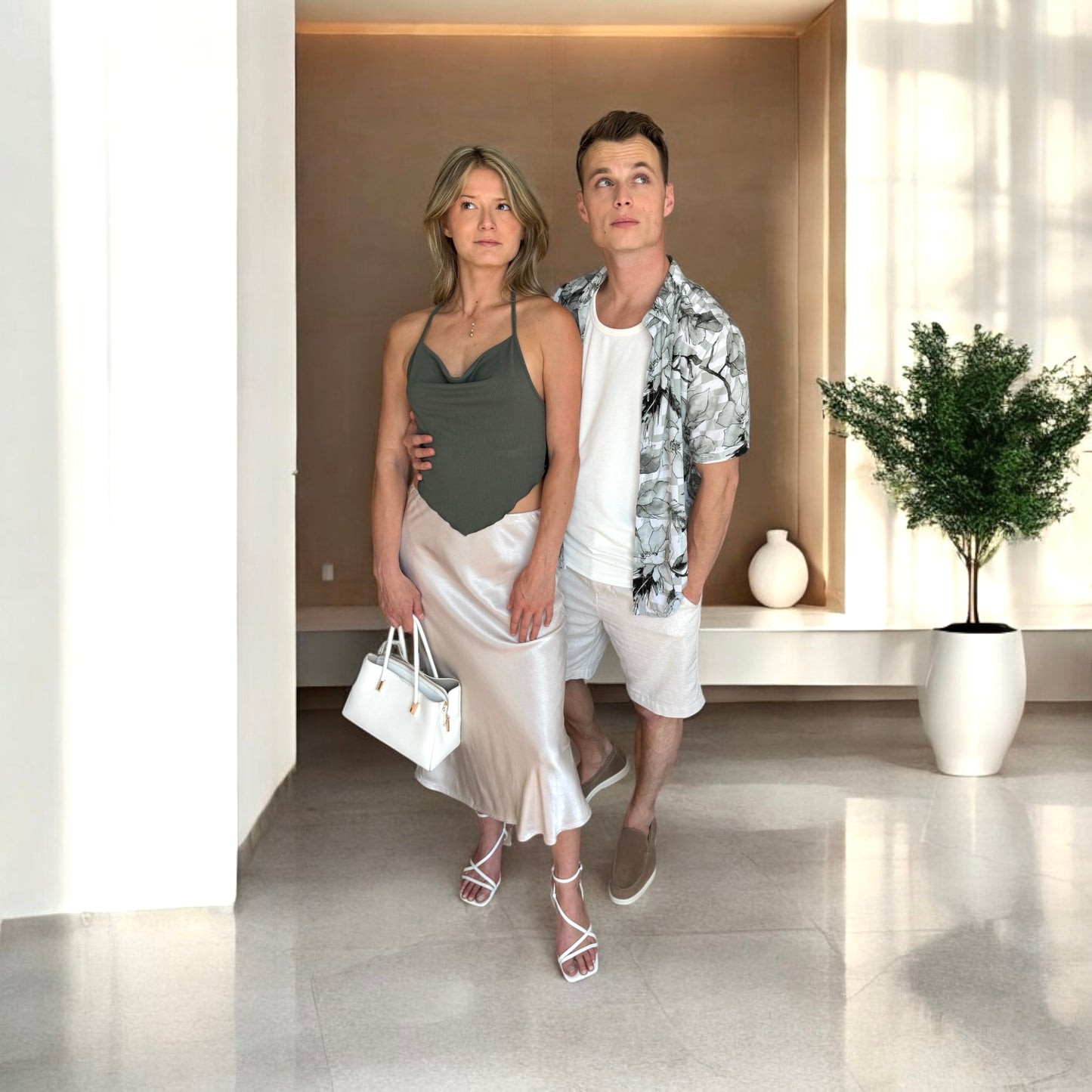 Le Couple Kaki & Beige Été