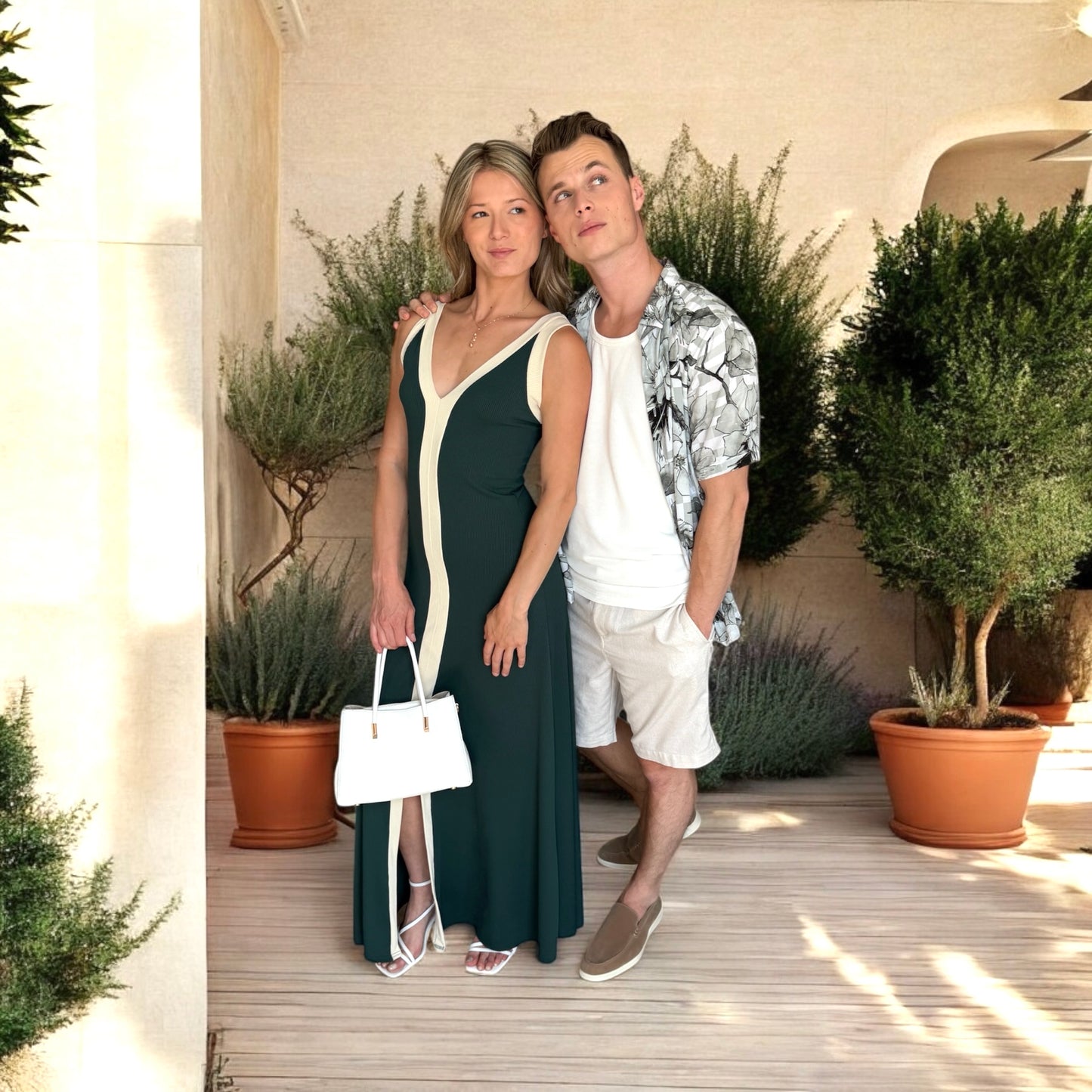 Le Couple Robe Kaki & Lin