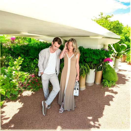 Le Couple Lin Taupe