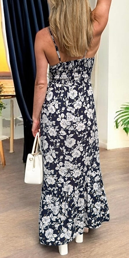 Robe longue fleurie