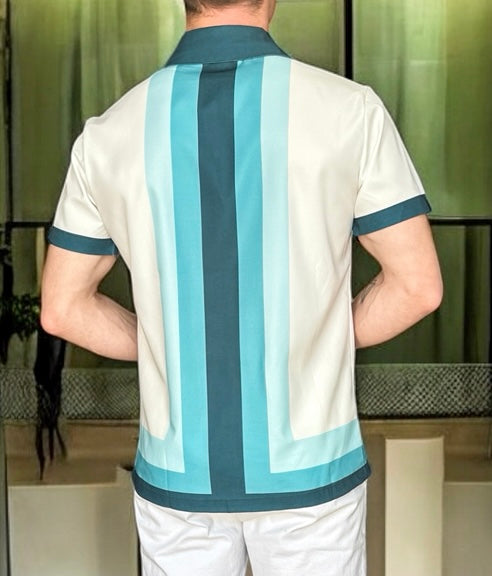 Chemise manche courte dégradé