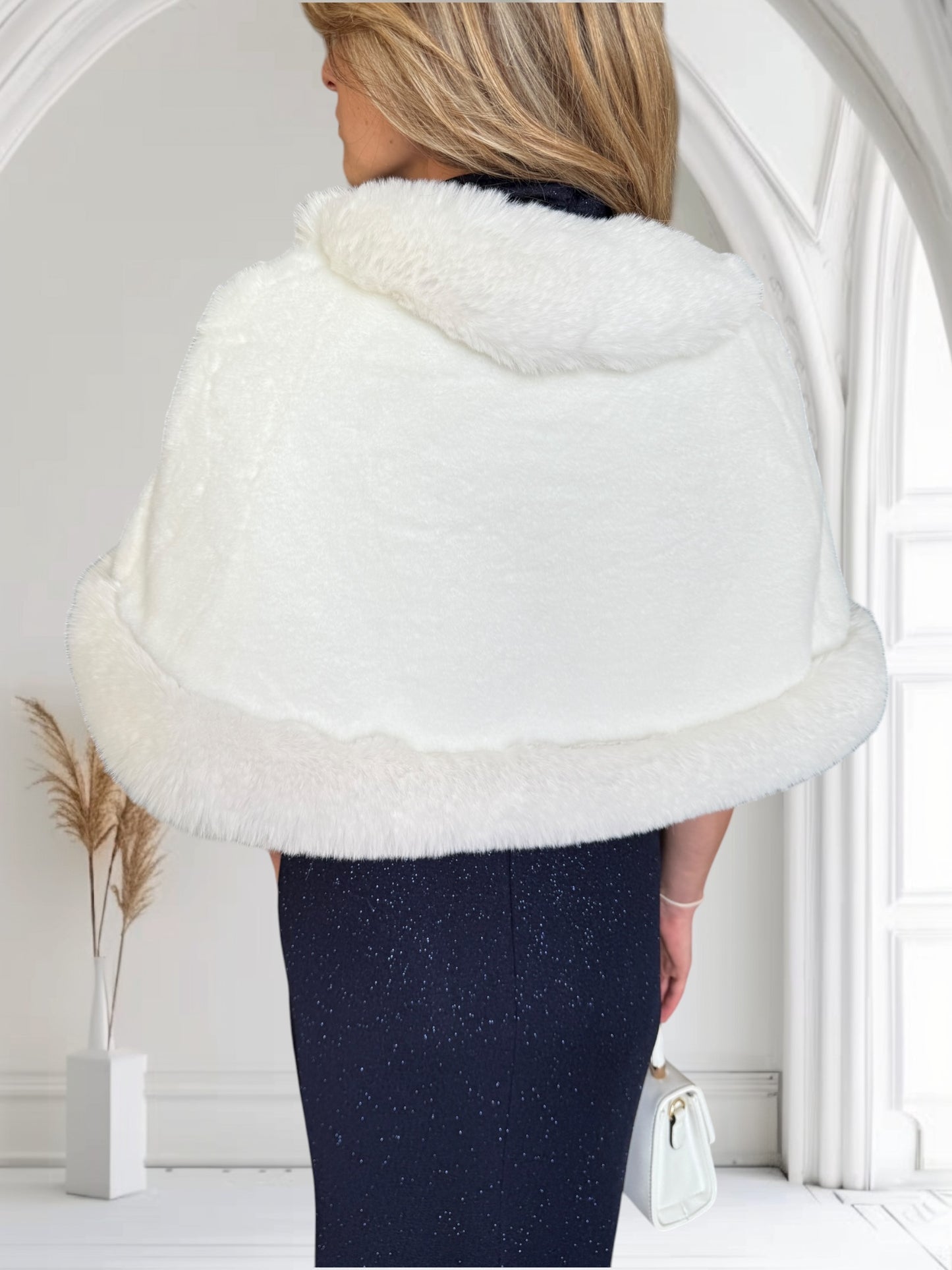 Boléro Poncho Blanc