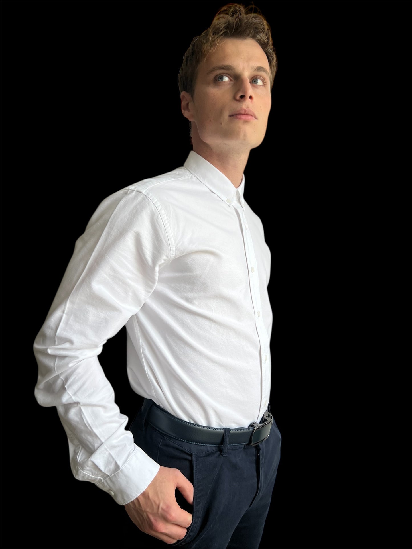 Chemise Col Coton Oxford – Blanc