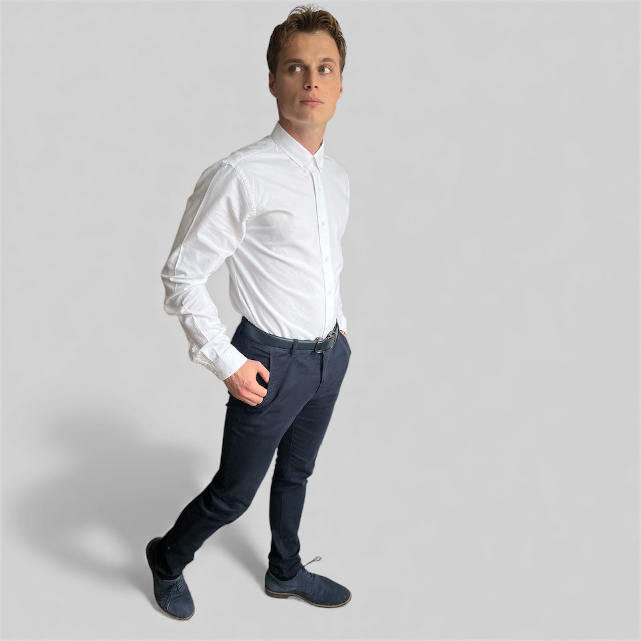 Chemise Col Coton Oxford – Blanc