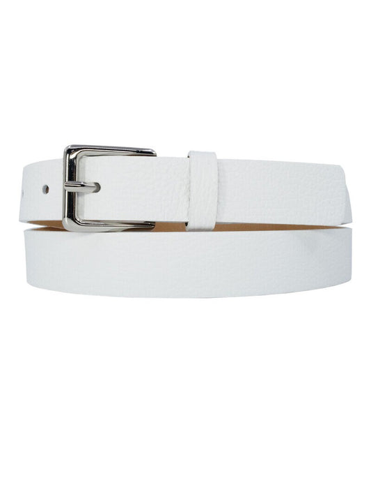 Ceinture en Cuir de Vachette – Blanc