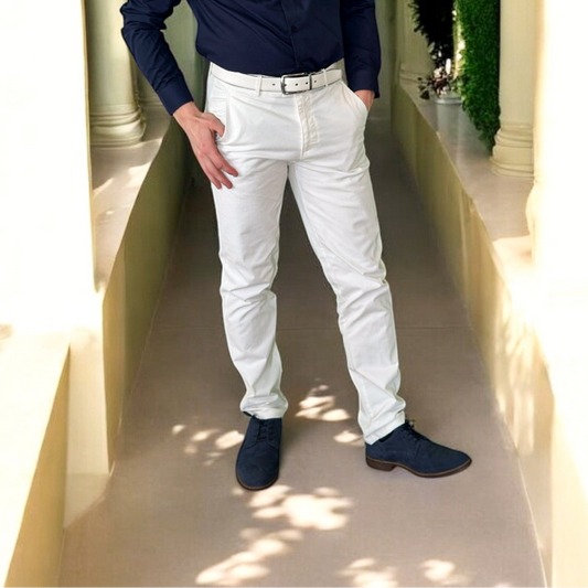 Chino Stretch Blanc