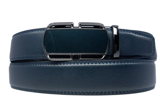 Ceinture Bleu croûte de cuir